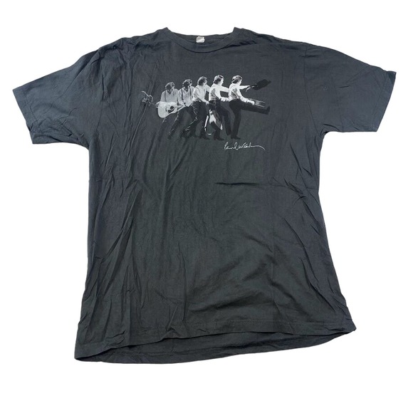 Paul McCartney Graphic Music Tee Thrifted Vintage Style Size XL - Picture 1 of 9